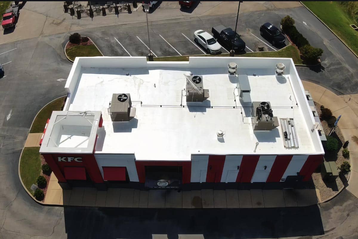 Flat roof on a KFC by Meyers in the St. Louis area.