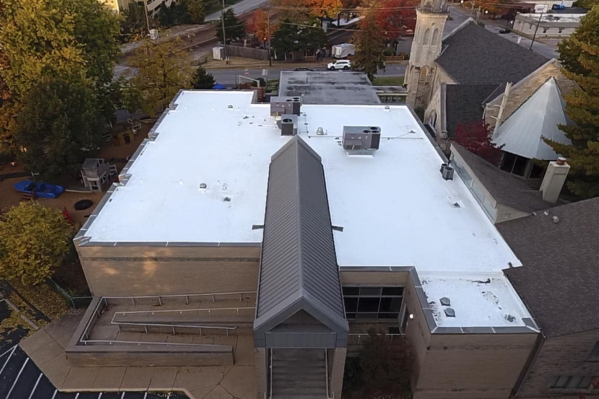 Flat roof by Meyers on a commercial building.